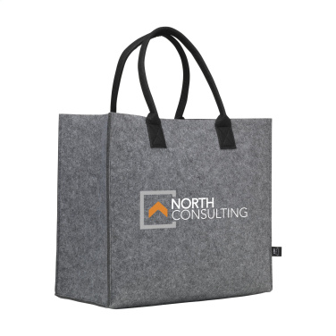 Logo trade business gifts image of: BigShopper Argus GRS RPET Felt
